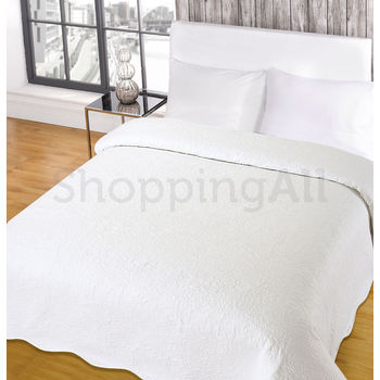 Ágytakaró, egyrészes, 140 × 195 cm, fehér