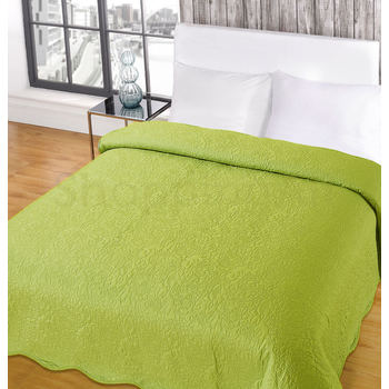 Ágytakaró, egyrészes, 140 × 195 cm, zöld