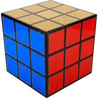 Rubik kocka mintás tárolódoboz, 22,6 cm, fekete 