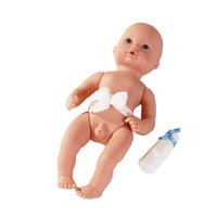  Newborn Aquini GÖTZ baba, haj nélküli, kék szemű, 33 cm magas, fiú 