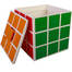 Rubik kocka mintás tárolódoboz, 22,6 cm, fehér