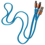 Zipzáros töltő kábel 80 cm, lightning + micro USB, kék