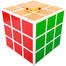 Rubik kocka mintás tárolódoboz, 22,6 cm, fehér