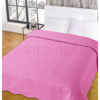  Ágytakaró, egyrészes, 140 × 195 cm, rózsaszín 